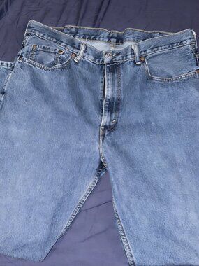 Wrangler - Men's Size 38x32- Dark Wash Blue Jeans - Relaxed Fit